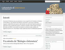 Tablet Screenshot of laboratoriodiletteratura.it